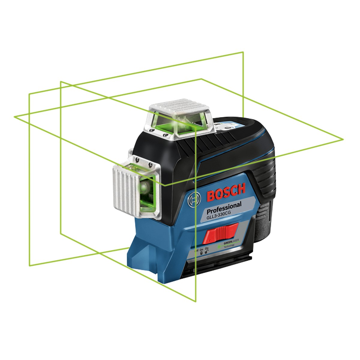 BOSCH 360° Connected Green-Beam Three-Plane Laser Level (GLL3-330CG)