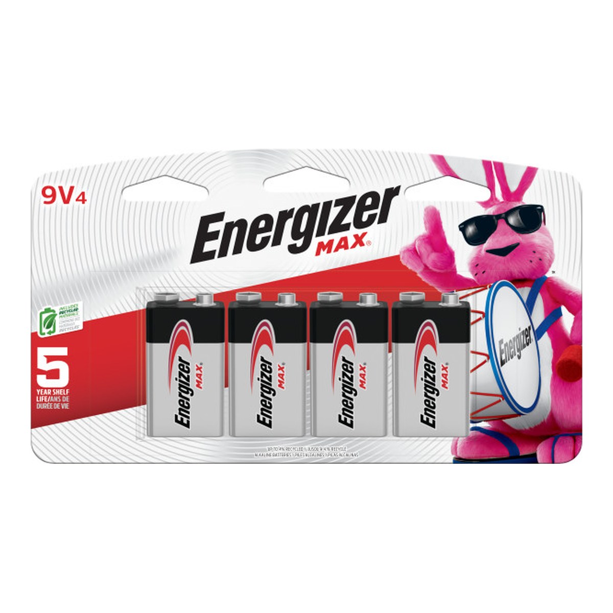 ENERGIZER MAX 9V Alkaline Batteries (4 pk.)