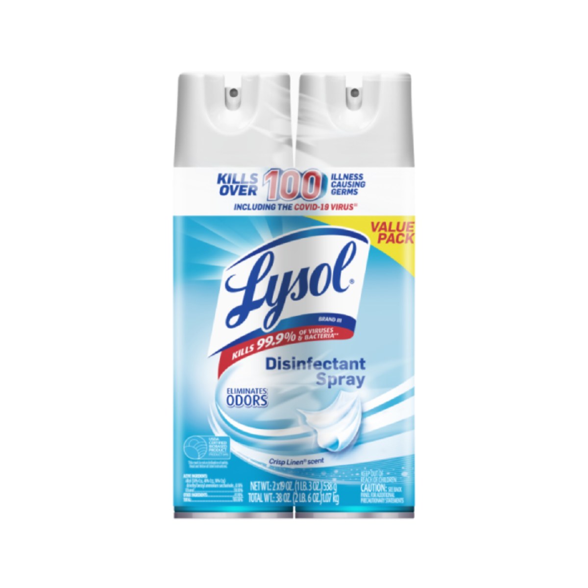 LYSOL Disinfectant Spray — Crisp Linen, 19 oz.