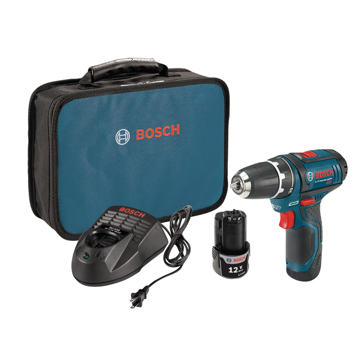 BOSCH 12V MAX 3/8 in. Two-Speed Drill/Driver Kit (PS31-2A)