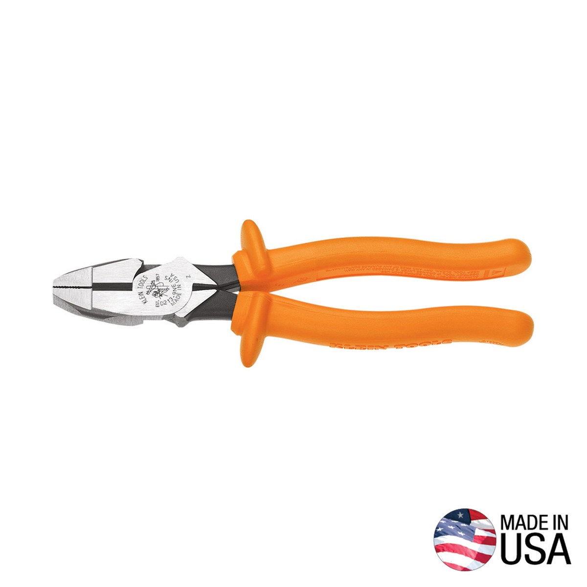 KLEIN TOOLS 9 in. Insulated New England Side-Cutting Pliers (D213-9NE-INS)